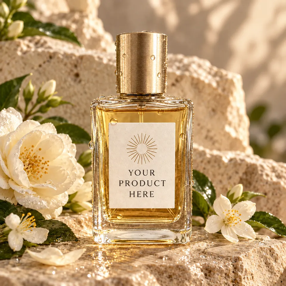 Studio quality example using the perfume bottle shown above