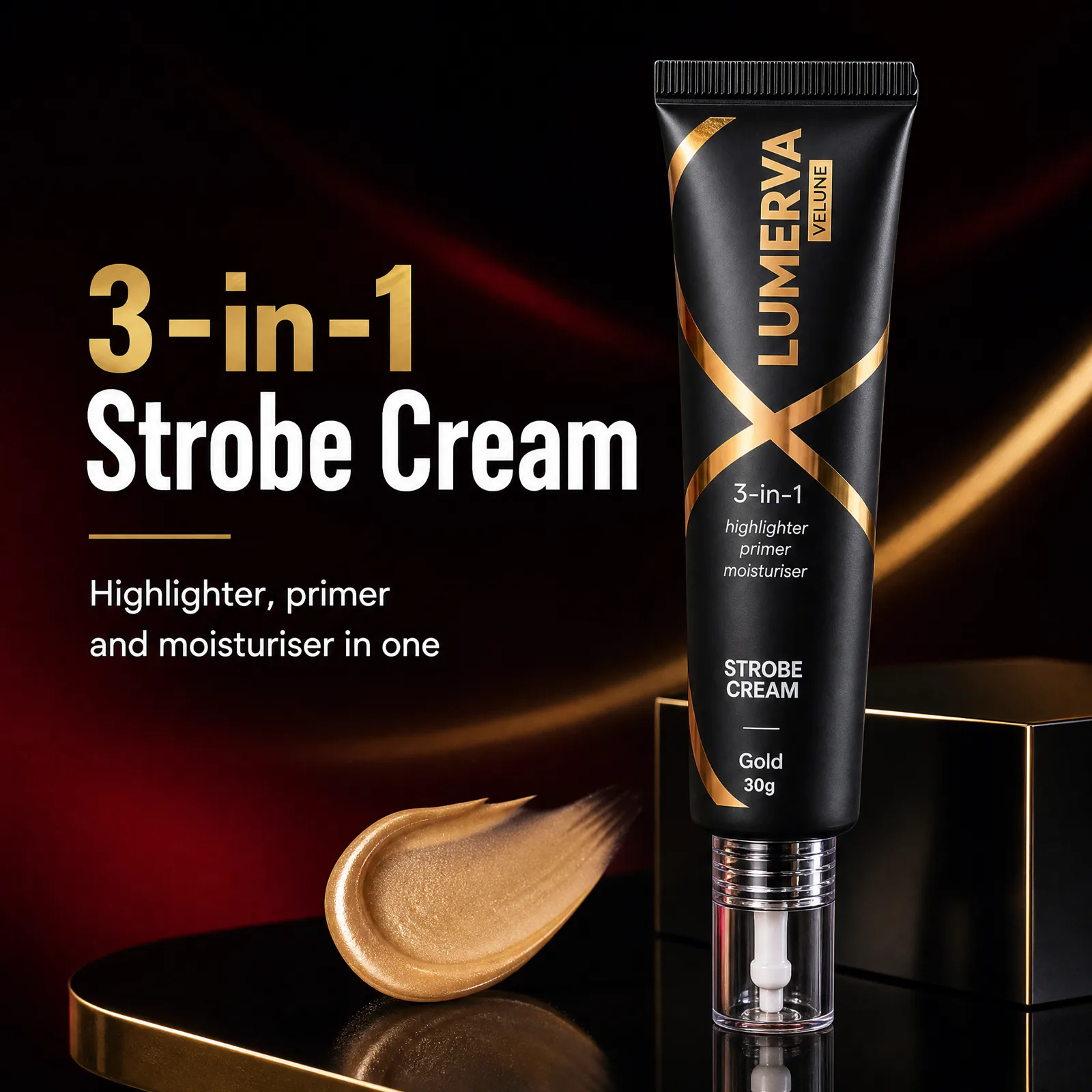 Product image with feature highlights